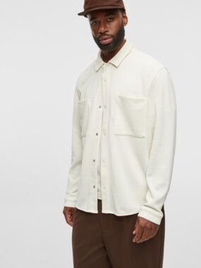 Mode of One Men's Long-Sleeve Knit Snap-Front Shirt, SIZE XXL  NWT